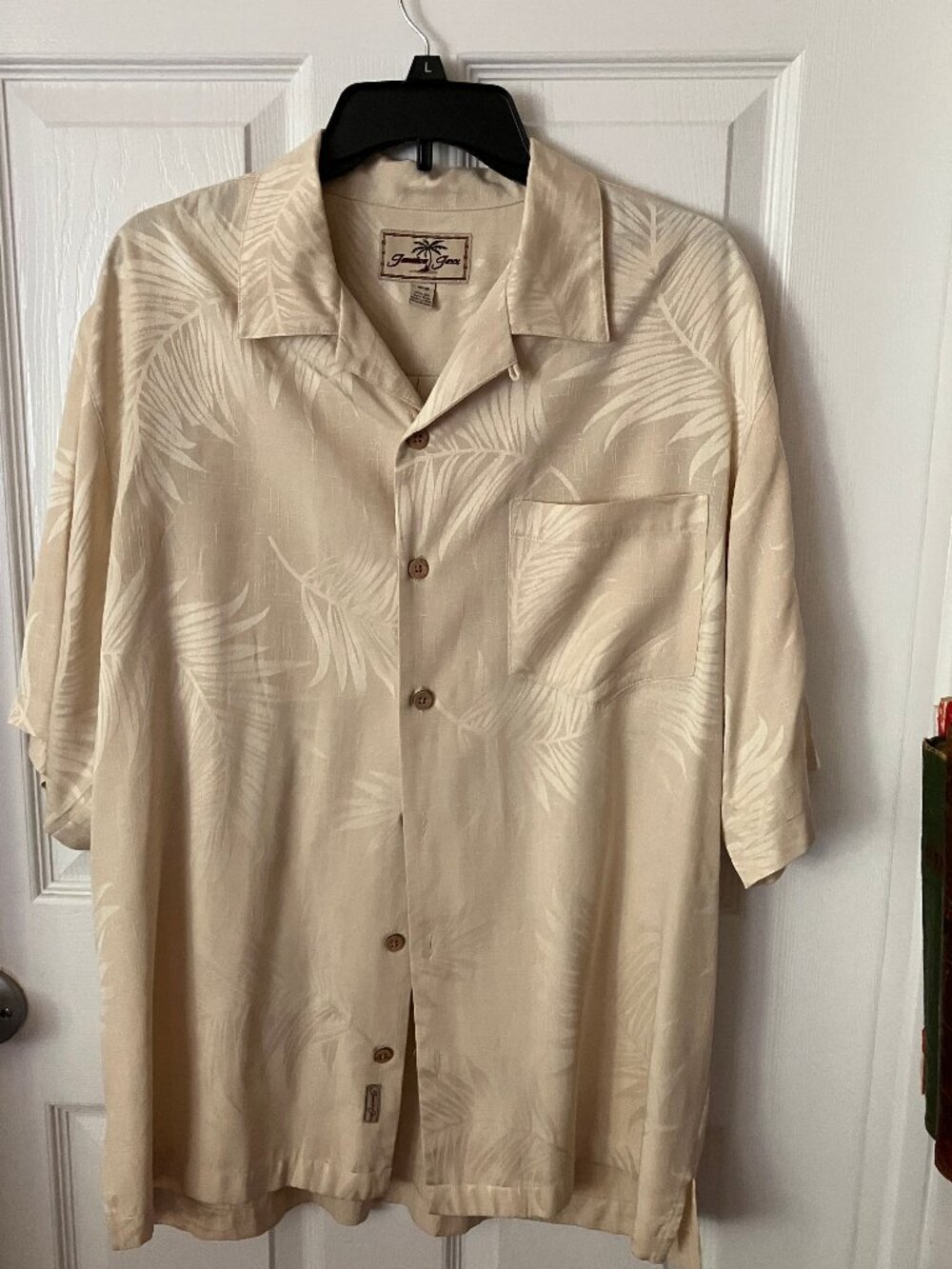 JAMAICA JAXX Hawaiian Beige color Men's Shirt Size M/M